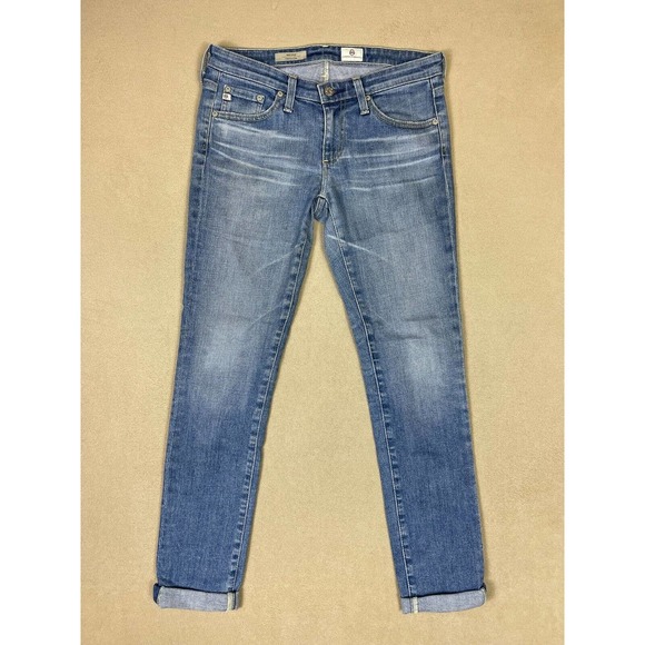 Adriano Goldschmied‎ Jeans Adult 26 Blue Cigarette Leg Mid Rise Womens Pockets - Picture 1 of 13